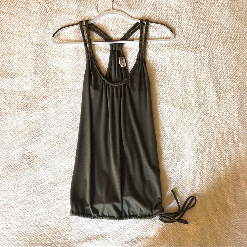 American Rag braided strap, drawstring waist top